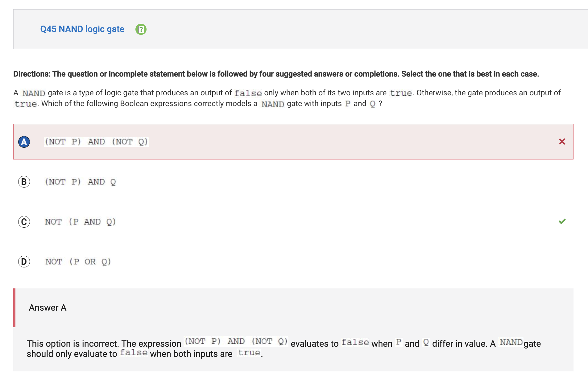 Question 45